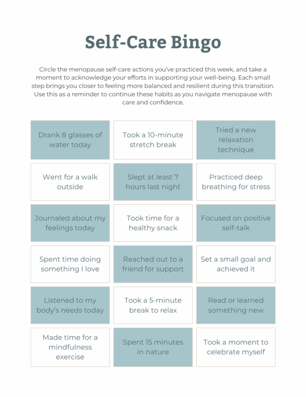 Menopause Reflection & Action Worksheets - Image 3
